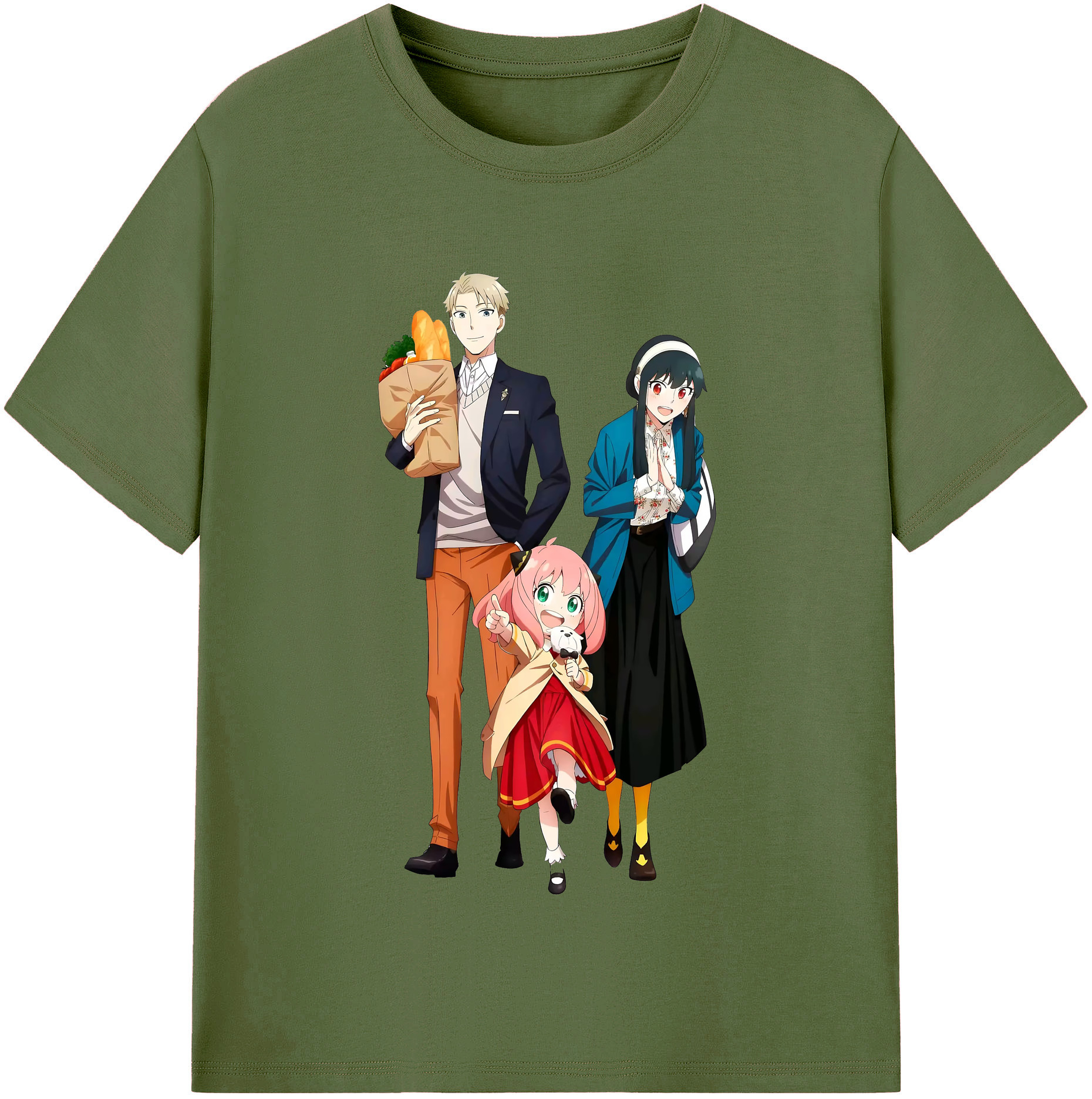 （画像用） SPY×FAMILY间谍家家酒 綿100％半袖Tシャツ（フロントプリント）